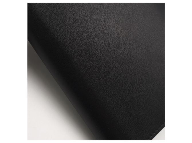 Balenciaga Smooth Calf Leather Tri-fold Wallet Black - view 4