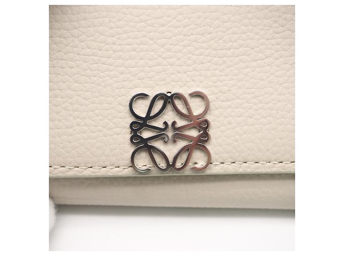 Loewe Pebble Grain Calf Anagram Key Case Beige - view 10