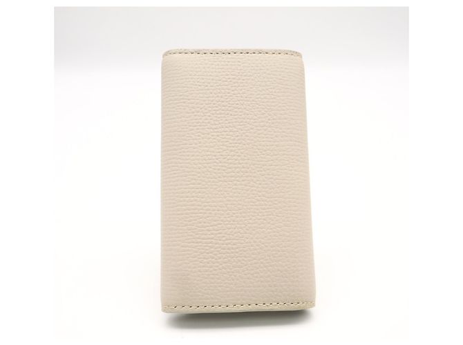 Loewe Pebble Grain Calf Anagram Key Case Beige - view 2