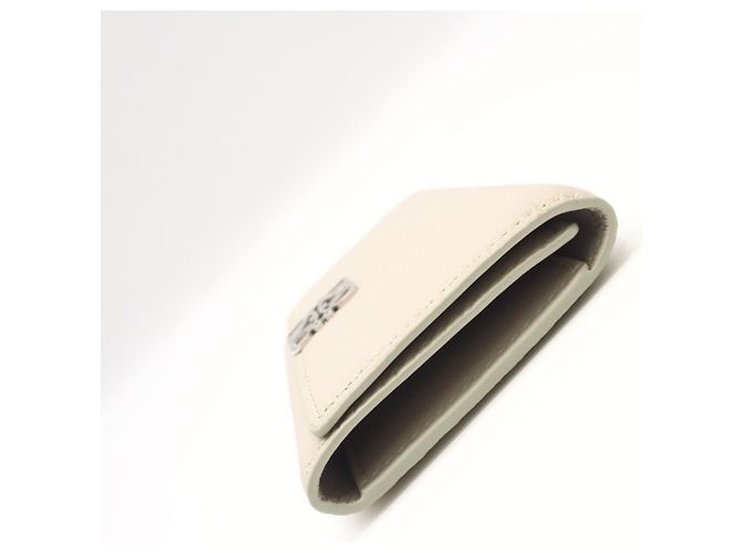 Loewe Pebble Grain Calf Anagram Key Case Beige - view 6