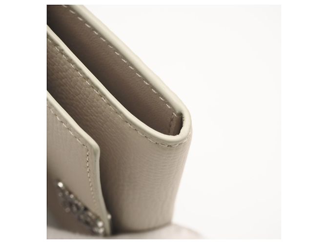 Loewe Pebble Grain Calf Anagram Key Case Beige - view 9