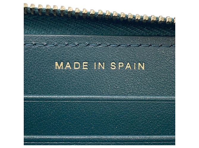 Chanel Long Wallet aus dunkelgrünem Leder - Ansicht 11