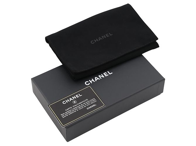 Chanel Long Wallet aus dunkelgrünem Leder - Ansicht 12