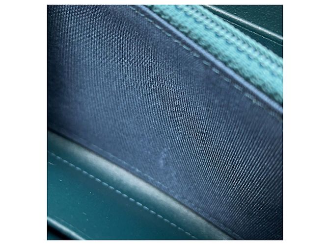 Chanel Long Wallet aus dunkelgrünem Leder - Ansicht 6