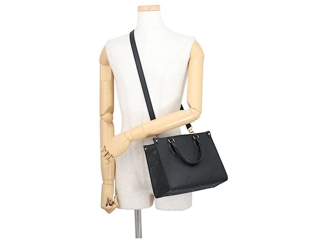 Borsa Louis Vuitton Monogram Empreinte OnTheGo PM Nero - vista 5