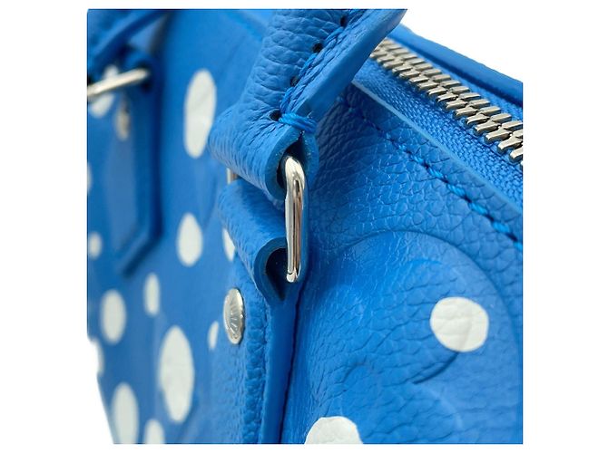 Louis Vuitton Monogram Empreinte LV x YK Speedy Bandoulière 20 Handtasche Weiß Blau - vista 12