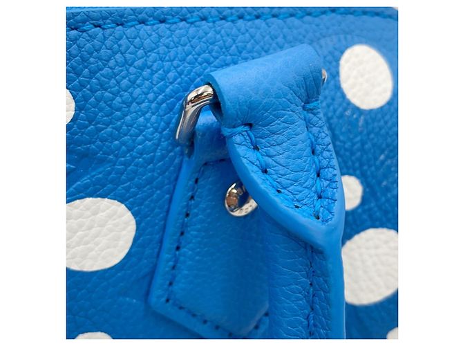 Louis Vuitton Monogram Empreinte LV x YK Speedy Bandoulière 20 Handtasche Weiß Blau - vista 7