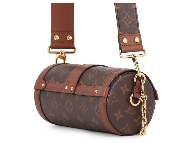 Bolso de hombro baúl Louis Vuitton Monogram Papillon Castaño - vista 2