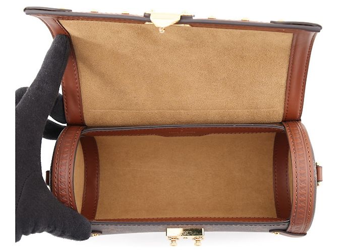 Bolso de hombro baúl Louis Vuitton Monogram Papillon Castaño - vista 6