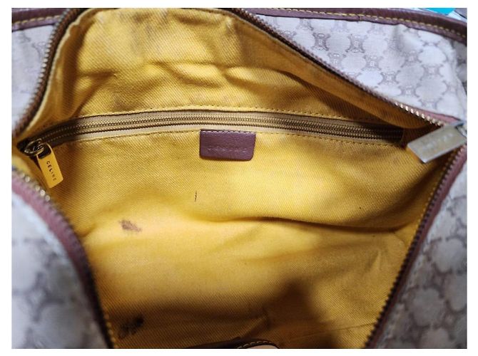 Céline Celine Vintage Boogie Monogramm-Canvas und Leder Tote Bag Braun/Beige - Ansicht 12