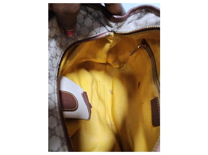 Céline Celine Vintage Boogie Monogramm-Canvas und Leder Tote Bag Braun/Beige - Ansicht 13