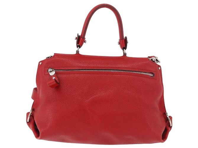 Salvatore Ferragamo Sofia Satchel aus genarbtem Leder Large - Ansicht 2