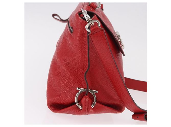 Salvatore Ferragamo Sofia Satchel aus genarbtem Leder Large - Ansicht 4