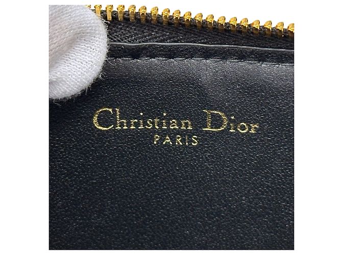 Tarjetero de cuero Christian Dior Negro - vista 5