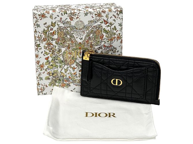 Tarjetero de cuero Christian Dior Negro - vista 6