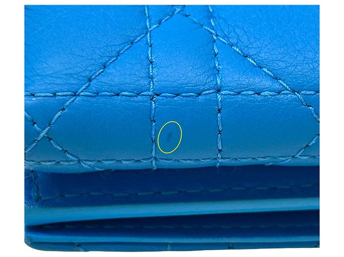 Cartera Caro para mujer Christian Dior Azul - vista 11