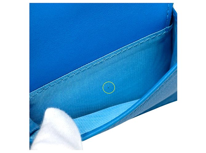 Cartera Caro para mujer Christian Dior Azul - vista 7