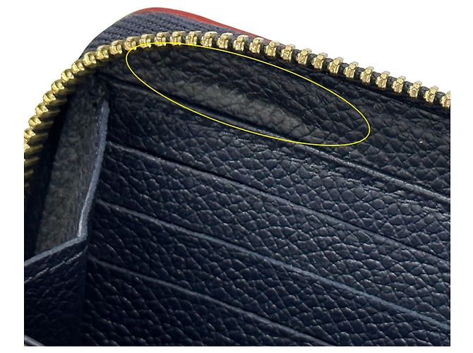 Louis Vuitton Monogram Empreinte Long Wallet Rot Marineblau Monogramm - Ansicht 12