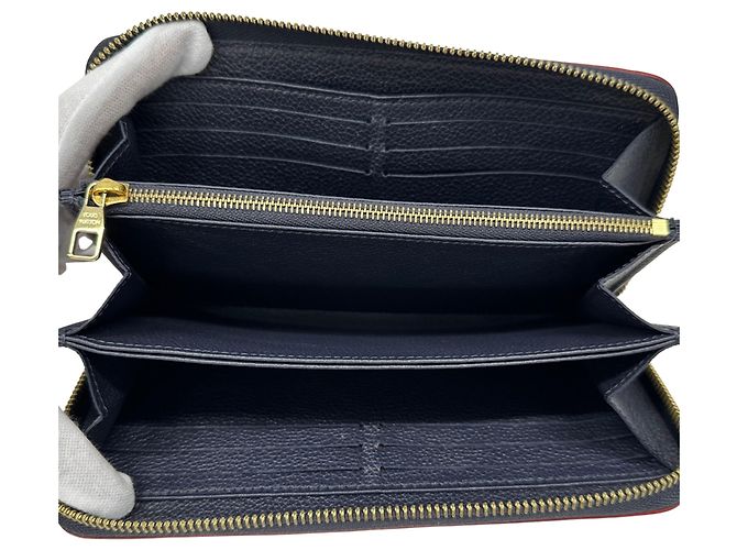 Louis Vuitton Monogram Empreinte Long Wallet Rot Marineblau Monogramm - Ansicht 4