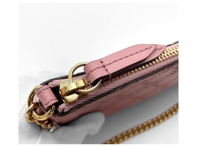 Mini borsa a tracolla con catena Gucci Rosa - vista 13