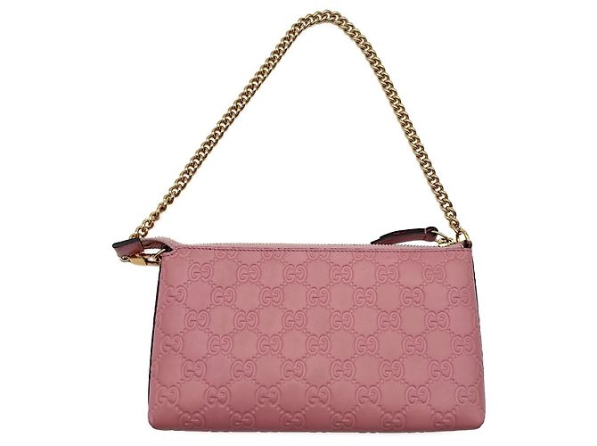 Mini borsa a tracolla con catena Gucci Rosa - vista 3