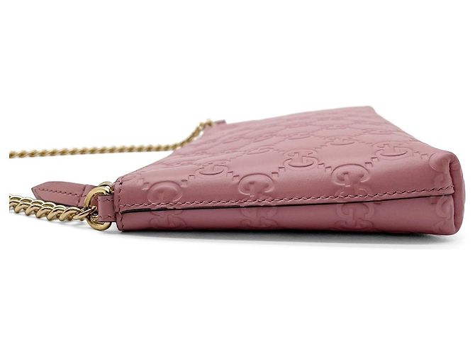Mini borsa a tracolla con catena Gucci Rosa - vista 5