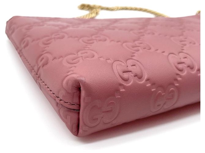 Mini borsa a tracolla con catena Gucci Rosa - vista 6