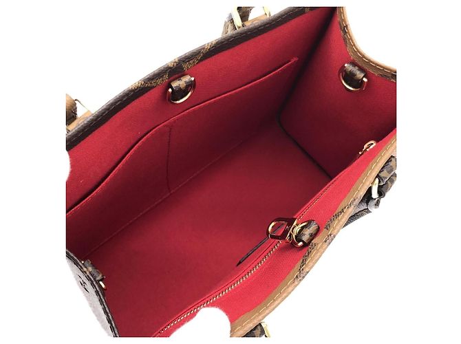 Borsa Louis Vuitton Monogram Giant OnTheGo PM Marrone - vista 9
