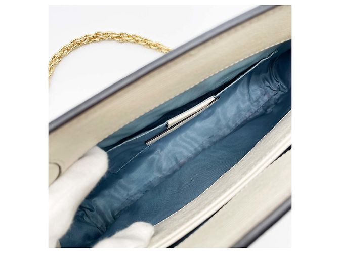 Borsa a tracolla Gucci Ophidia Higuchi Yuko Chain Beige Verde - vista 10