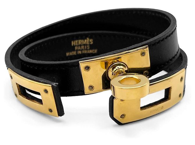 Hermès Pulsera Kelly Double Tour Hermes Negro - vista 7
