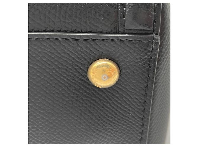 Borsa a tracolla con catena Vara Ribbon Salvatore Ferragamo Nero - vista 12