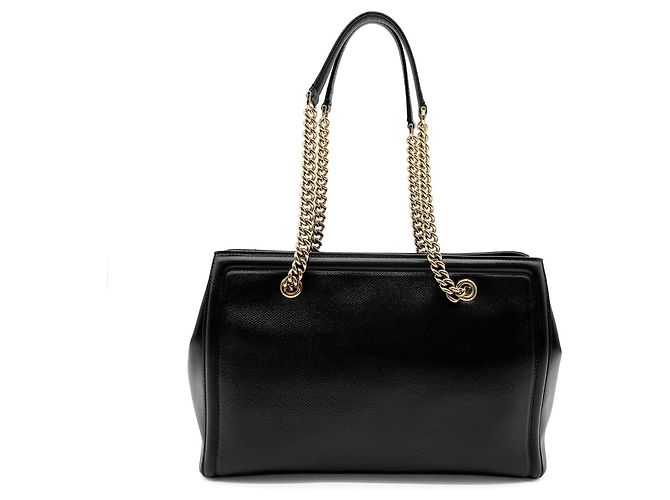 Borsa a tracolla con catena Vara Ribbon Salvatore Ferragamo Nero - vista 2