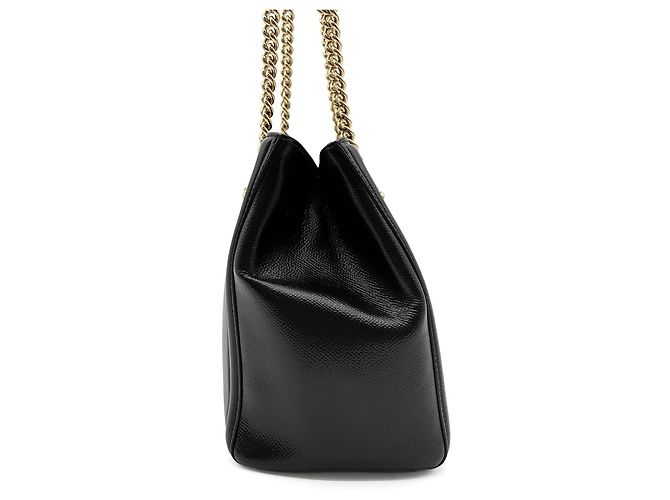 Borsa a tracolla con catena Vara Ribbon Salvatore Ferragamo Nero - vista 4