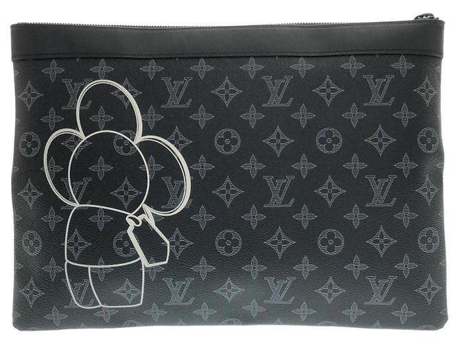 Louis Vuitton Monogram Eclipse Pochette Apollo Negro - vista 2