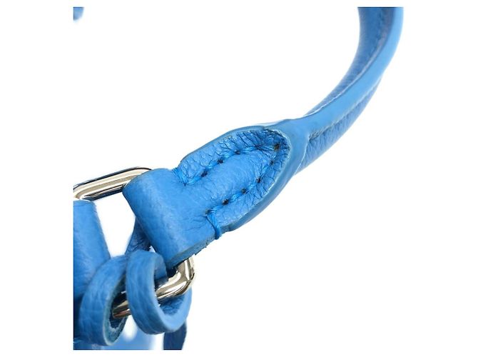Borsa Louis Vuitton Monogram Empreinte OnTheGo PM Blu - vista 6