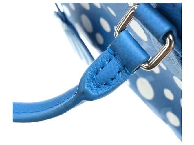 Borsa Louis Vuitton Monogram Empreinte OnTheGo PM Blu - vista 7