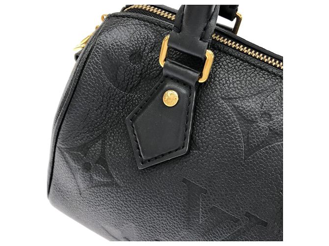 Borsa Boston Louis Vuitton Monogram Empreinte Speedy Bandoulière Nero - vista 6