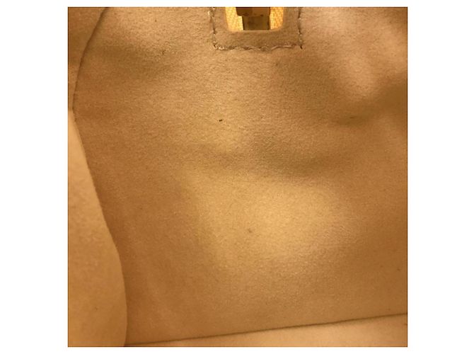 Borsa Boston Louis Vuitton Monogram Empreinte Speedy Bandoulière Beige - vista 8