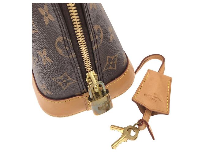 Borsa Louis Vuitton Monogram Alma BB Marrone - vista 5