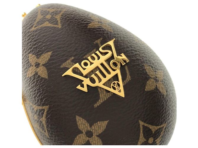 Borsa a tracolla Louis Vuitton Monogram LV Egg Case Marrone - vista 5