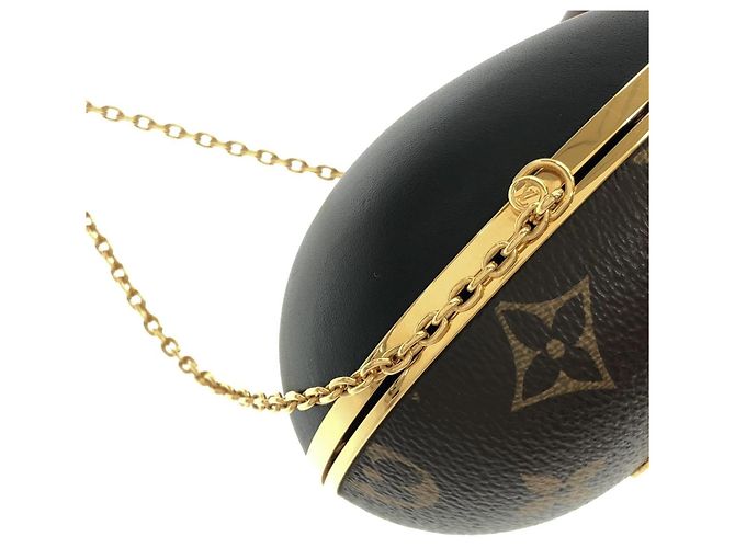 Borsa a tracolla Louis Vuitton Monogram LV Egg Case Marrone - vista 6