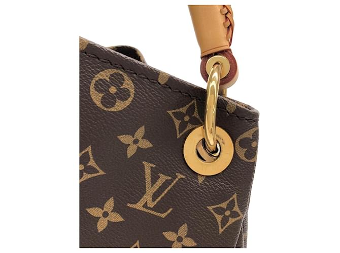 Borsa a Spalla Louis Vuitton Monogram Artsy MM M40249 Marrone - vista 3