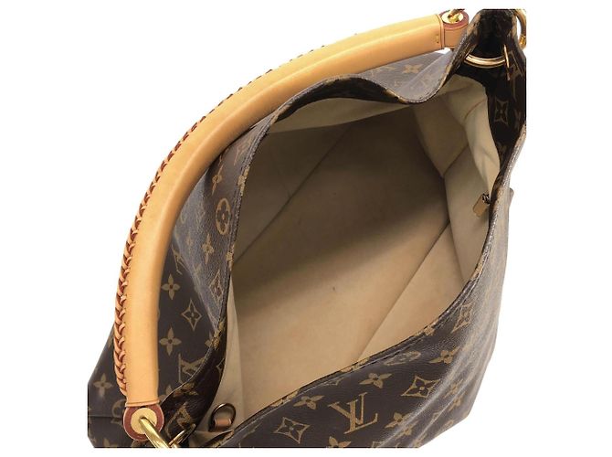 Borsa a Spalla Louis Vuitton Monogram Artsy MM M40249 Marrone - vista 8
