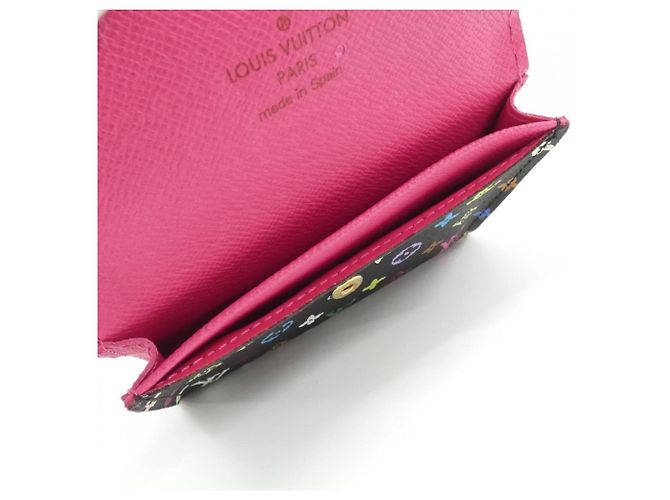 Louis Vuitton Multicolor Card Case Black Red Multiple colors - view 6