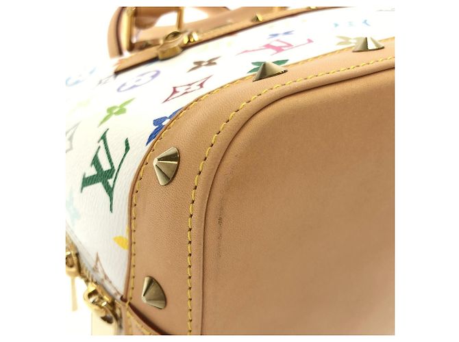 Borsa Louis Vuitton Multicolor Alma PM Bianco Multicolore - vista 3