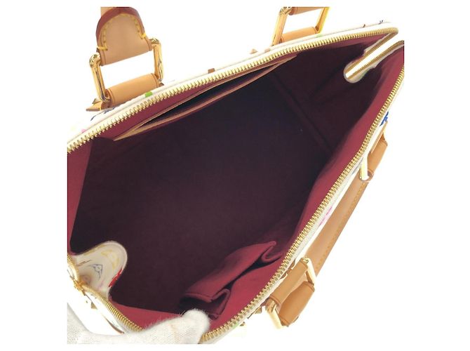 Borsa Louis Vuitton Multicolor Alma PM Bianco Multicolore - vista 7