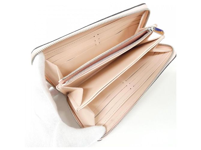 Louis Vuitton Mahina Zippy Wallet M82755 Marrone Rosa - vista 3
