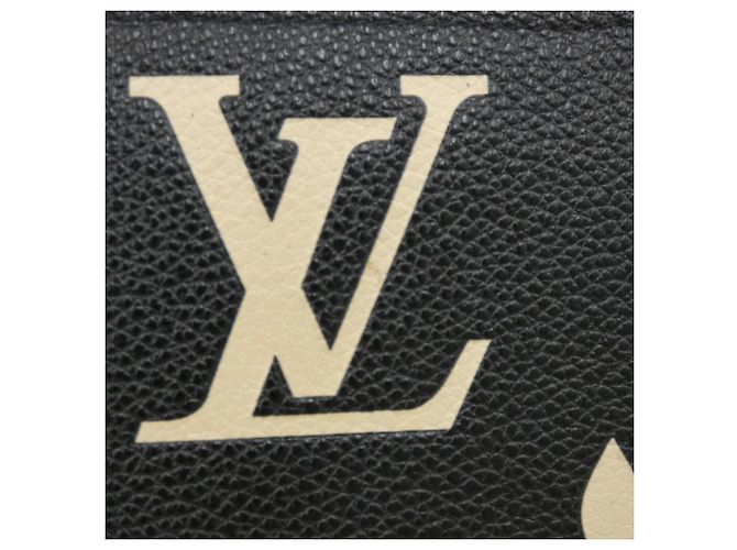 Louis Vuitton Bicolor Monogram Empreinte Zippy Wallet Schwarz Beige - Ansicht 3