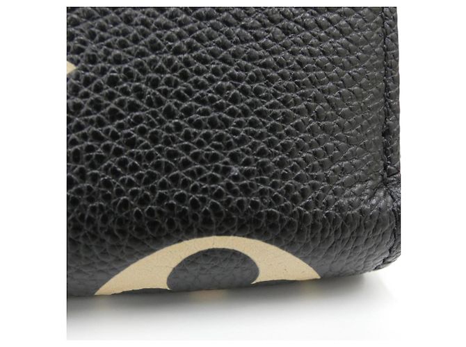 Louis Vuitton Bicolor Monogram Empreinte Zippy Wallet Schwarz Beige - Ansicht 5
