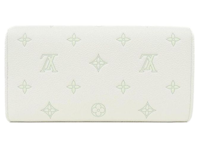 Louis Vuitton Bicolor Monogram Empreinte Portefeuille Sarah Wallet White Green - view 2